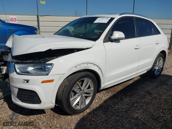 2017 Audi Q3 Premium with VIN WA1BCCFS3HR006676, listed as a IAAI auction lot 41586016 with 73,461 mi miles. Bid and sale history available at carsss.com. Image 18.