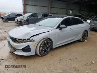 2022 Kia K5 GT-Line with VIN 5XXG64J27NG150701, listed as a Copart auction lot 42710375 with 53,523 mi miles and Salvage Title. Bid and sale history available at carsss.com. Image 1.