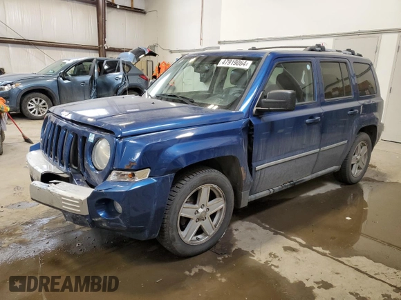 2010 Jeep Patriot Limited with VIN 1J4NF4GB7AD511776, listed as a Copart auction lot 47919064 with 107,055 mi miles and Salvage Title. Bid and sale history available at DreamBid. Image 1.