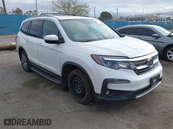 2020 Honda Pilot EX-L with VIN 5FNYF5H57LB003059, listed as a IAAI auction lot 41685916 with 114,742 mi miles. Bid and sale history available at carsss.com. Image 1.