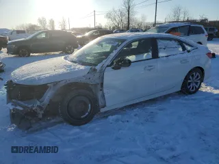 2022 Honda Civic Sedan LX with VIN 2HGFE2F23NH130441, listed as a Copart auction lot 42680405 with 60,987 mi miles and Salvage Title. Bid and sale history available at carsss.com. Image 1.