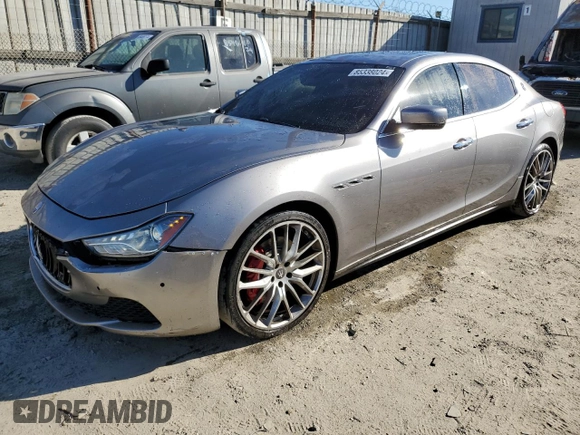 2016 Maserati Ghibli S Q4 z VIN ZAM57RTA6G1172334, wystawiony jako Copart lot #85338024 z przebiegiem 109 516 mil mil oraz Szkoda całkowita • Salvage title. Historia ofert i sprzedaży dostępna na DreamBid. Obrazek 1.