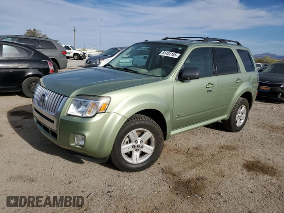 2009 Mercury Mariner Hybrid with VIN 4M2CU29389KJ09618, listed as a Copart auction lot 51431185 with 137,881 mi miles and Clean title. Bid and sale history available at DreamBid. Image 1.