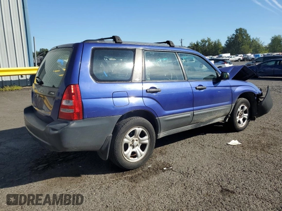 2003 Subaru Forester X with VIN JF1SG63663G705300, listed as a Copart auction lot 72822384 with 137,195 mi miles and Salvage Title. Bid and sale history available at carsss.com. Image 3.