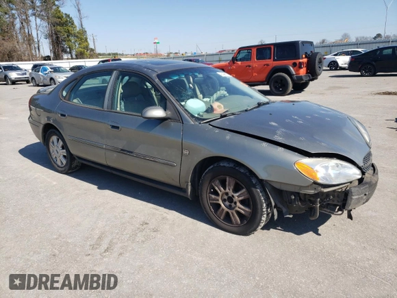 2003 Ford Taurus SEL Deluxe with VIN 1FAFP56S93G222243, listed as a Copart auction lot 46496165 with 193,282 mi miles and Salvage Title. Bid and sale history available at DreamBid. Image 4.