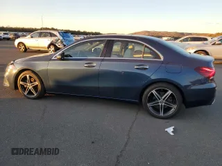 2022 Mercedes-Benz A 220 with VIN W1K3G4FBXNJ366595, listed as a Copart auction lot 41564805 with 33,487 mi miles and Salvage Title. Bid and sale history available at DreamBid. Image 2.