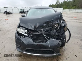 2016 Nissan Rogue S with VIN KNMAT2MT4GP709916, listed as a Copart auction lot 48661605 with 0 mi miles and Salvage Title. Bid and sale history available at carsss.com. Image 5.