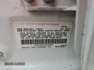 2004 Mitsubishi Lancer Ralliart с VIN JA3AJ66F04U028622, выставлен на аукционе Copart как лот 58033665 с пробегом 240 267 миль миль и Списание • Salvage title. История ставок и продаж доступна на DreamBid. Изображение 12.