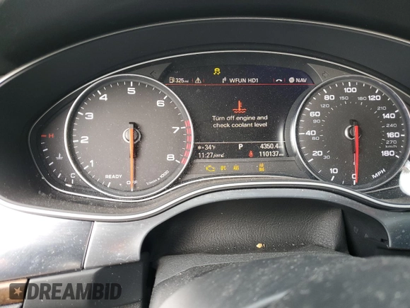 2016 Audi A6 2.0T Premium Plus with VIN WAUGFAFC2GN015260, listed as a Copart auction lot 71937122 with 110,137 mi miles. Bid and sale history available at carsss.com. Image 9.
