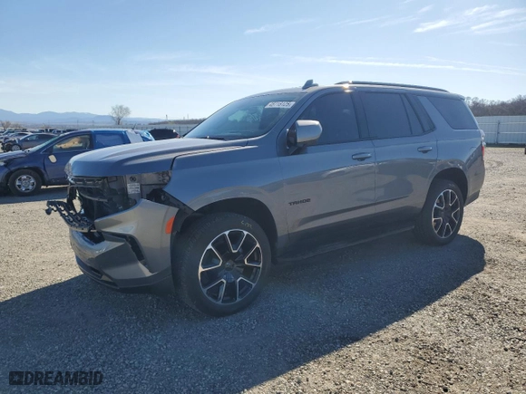 2021 Chevrolet Tahoe RST with VIN 1GNSKRKD0MR422236, listed as a Copart auction lot 46718125 with 39,960 mi miles and Salvage Title. Bid and sale history available at carsss.com. Image 1.