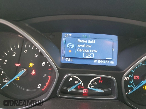 2014 Ford Focus SE with VIN 1FADP3F25EL442517, listed as a Copart auction lot 45007505 with 44,157 mi miles and Salvage Title. Bid and sale history available at carsss.com. Image 9.
