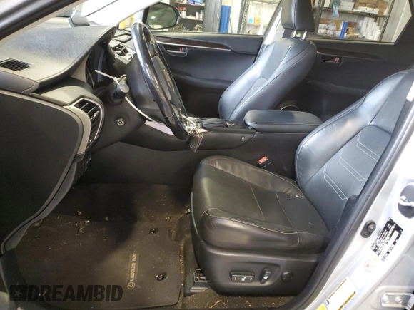2017 Lexus NX 300h with VIN JTJBJRBZ0H2059875, listed as a Copart auction lot 88512635 with 105,468 mi miles and Salvage Title. Bid and sale history available at DreamBid. Image 7.