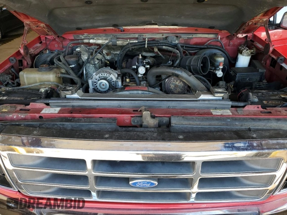 1997 Ford F-250 with VIN 1FTHF26FXVEB93213, listed as a Copart auction lot 56291275 with 283,697 mi miles and Salvage title. Bid and sale history available at DreamBid. Image 11.