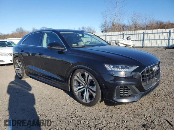 2019 Audi Q8 Prestige with VIN WA1CVAF12KD004982, listed as a Copart auction lot 88456775 with 72,135 mi miles and Salvage title. Bid and sale history available at DreamBid. Image 4.