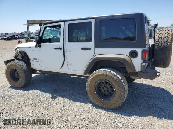 2016 Jeep Wrangler Unlimited Sport with VIN 1C4BJWDG0GL309976, listed as a Copart auction lot 63340505 with 66,714 mi miles and Salvage title. Bid and sale history available at DreamBid. Image 2.
