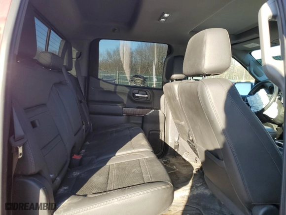 2020 GMC Sierra 1500 Denali with VIN 1GTU9FELXLZ111796, listed as a Copart auction lot 47269715 with 42,840 mi miles and Salvage Title. Bid and sale history available at carsss.com. Image 10.