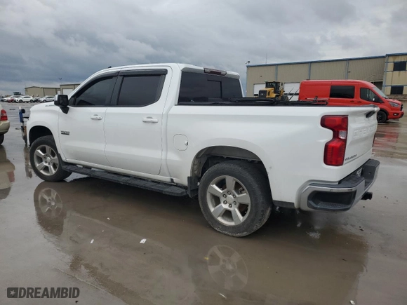 2019 Chevrolet Silverado 1500 LT with VIN 3GCPWCED4KG158589, listed as a Copart auction lot 48538185 with 0 mi miles and Salvage Title. Bid and sale history available at carsss.com. Image 2.