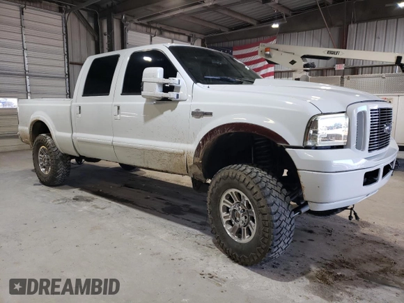 2006 Ford F-350 XL with VIN 1FTWW31P76EC06434, listed as a Copart auction lot 88783425 with 256,189 mi miles and Salvage Title. Bid and sale history available at DreamBid. Image 4.