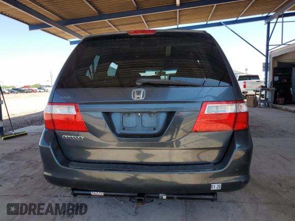 2006 Honda Odyssey EX with VIN 5FNRL384X6B461661, listed as a Copart auction lot 61051915 with 190,578 mi miles and Salvage title. Bid and sale history available at DreamBid. Image 6.