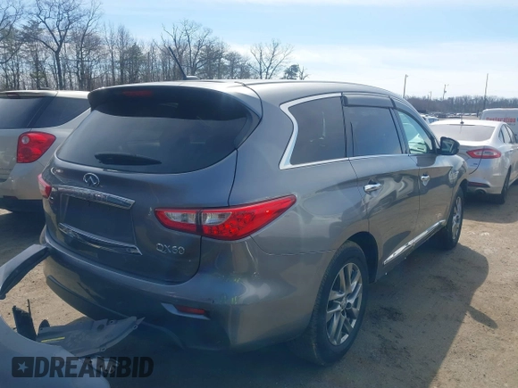 2015 Infiniti QX60 with VIN 5N1AL0MM9FC514957, listed as a IAAI auction lot 41714774 with 77,070 mi miles. Bid and sale history available at carsss.com. Image 4.
