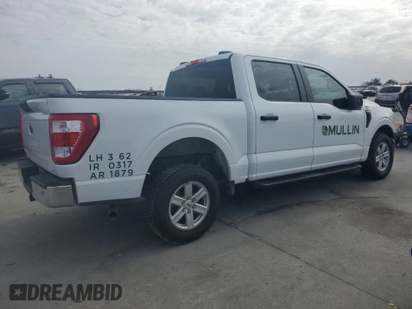 2022 Ford F-150 XL with VIN 1FTEW1CB0NKF27023, listed as a Copart auction lot 45316245 with 78,351 mi miles and Salvage Title. Bid and sale history available at carsss.com. Image 3.