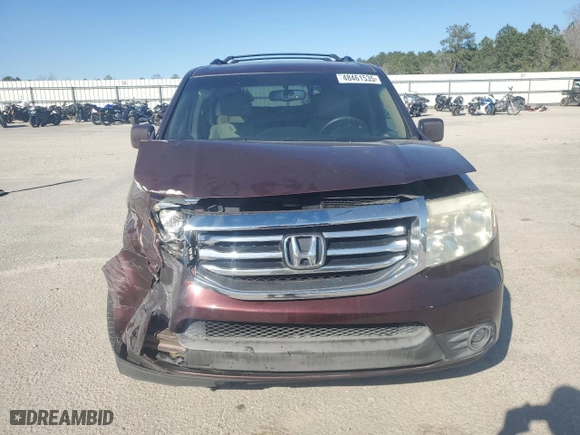 2013 Honda Pilot EX-L with VIN 5FNYF3H58DB040000, listed as a Copart auction lot 48461535 with 110,150 mi miles and Salvage Title. Bid and sale history available at carsss.com. Image 5.