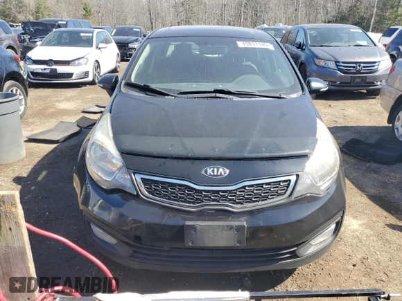 2015 Kia Rio EX with VIN KNADN4A33F6501650, listed as a Copart auction lot 49831145 with 210,007 mi miles and Salvage Title. Bid and sale history available at carsss.com. Image 5.