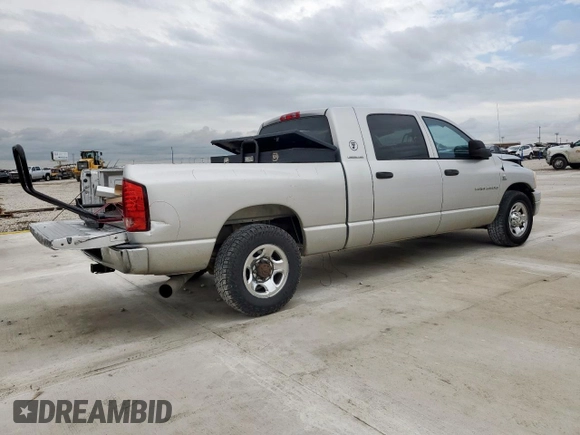 2006 Dodge 2500 SLT with VIN 3D7KR29C86G199316, listed as a Copart auction lot 57789465 with 288,758 mi miles and Salvage title. Bid and sale history available at DreamBid. Image 3.