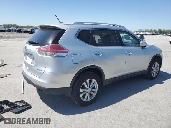 2015 Nissan Rogue SV with VIN KNMAT2MVXFP568267, listed as a Copart auction lot 52093325 with 85,243 mi miles and Salvage Title. Bid and sale history available at DreamBid. Image 3.