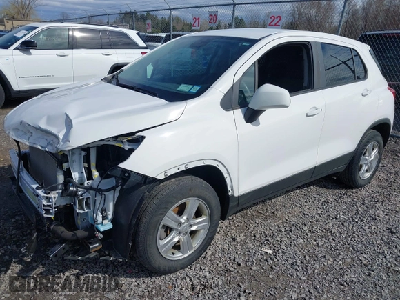 2020 Chevrolet Trax LS with VIN 3GNCJNSB2LL156965, listed as a IAAI auction lot 41966449 with 26,554 mi miles. Bid and sale history available at carsss.com. Image 18.