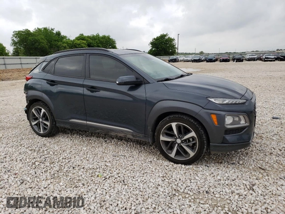 2019 Hyundai Kona Limited with VIN KM8K33A57KU223980, listed as a Copart auction lot 46516253 with 36,600 mi miles and . Bid and sale history available at DreamBid. Image 4.