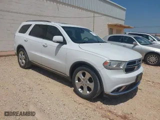 2014 Dodge Durango Limited with VIN 1C4RDHDG7EC382843, listed as a IAAI auction lot 42052688 with 142,706 mi miles. Bid and sale history available at carsss.com. Image 1.