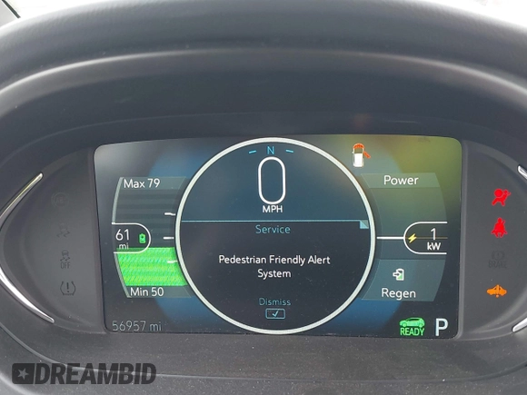 2020 Chevrolet Bolt EV Premier with VIN 1G1FZ6S0XL4121012, listed as a IAAI auction lot 41503991 with 56,957 mi miles and . Bid and sale history available at DreamBid. Image 7.