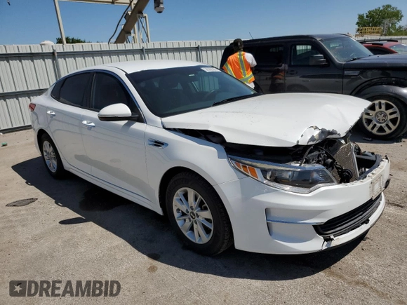 2018 Kia Optima LX with VIN 5XXGT4L35JG245332, listed as a Copart auction lot 56560595 with 109,116 mi miles and Salvage title. Bid and sale history available at DreamBid. Image 4.