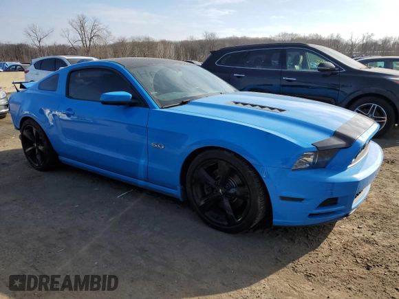 2013 Ford Mustang GT with VIN 1ZVBP8CFXD5283712, listed as a Copart auction lot 49121165 with 68,032 mi miles and Salvage Title. Bid and sale history available at carsss.com. Image 4.