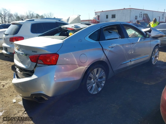 2017 Chevrolet Impala Premier with VIN 2G1145S34H9196998, listed as a IAAI auction lot 41860290 with 1 mi miles. Bid and sale history available at carsss.com. Image 4.