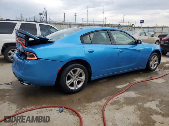 2019 Dodge Charger SXT with VIN 2C3CDXBG6KH510456, listed as a Copart auction lot 45926585 with 54,991 mi miles and Salvage Title. Bid and sale history available at carsss.com. Image 3.