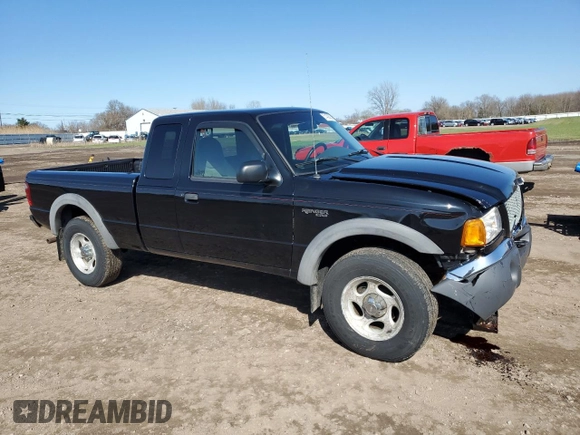 2001 Ford Ranger XL Fleet with VIN 1FTZR15E21TA42192, listed as a Copart auction lot 51439005 with 117,334 mi miles and Salvage Title. Bid and sale history available at DreamBid. Image 4.