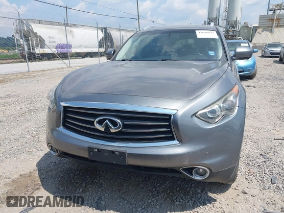 2014 Infiniti QX70 with VIN JN8CS1MW5EM411653, listed as a IAAI auction lot 42690935 with 110,806 mi miles and . Bid and sale history available at DreamBid. Image 12.