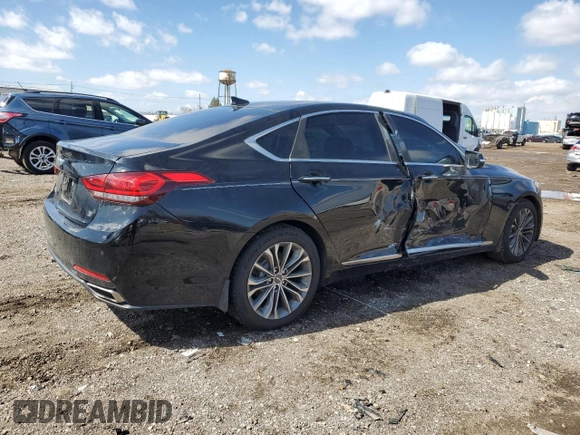 2015 Hyundai Genesis 3.8L with VIN KMHGN4JE7FU084770, listed as a Copart auction lot 50250765 with Not Provided miles and Salvage Title. Bid and sale history available at DreamBid. Image 3.