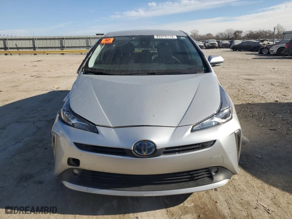 2022 Toyota Prius LE with VIN JTDL9MFU4N3034792, listed as a Copart auction lot 83375114 with 46,520 mi miles and Salvage Title. Bid and sale history available at carsss.com. Image 5.