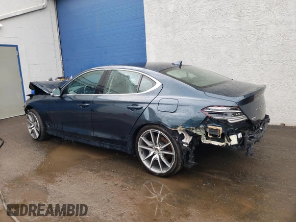 2023 Genesis G70 2.0T with VIN KMTG34TA4PU126996, listed as a Copart auction lot 69326704 with 24,882 mi miles and Non Repairable. Bid and sale history available at DreamBid. Image 2.