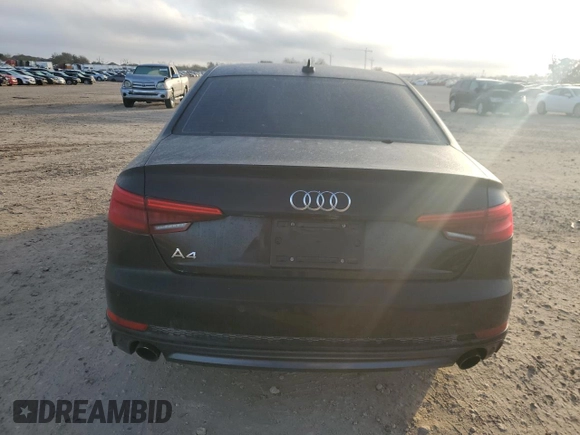 2017 Audi A4 Premium Plus with VIN WAULNAF42HN010605, listed as a Copart auction lot 83840254 with 103,580 mi miles and Salvage Title. Bid and sale history available at carsss.com. Image 6.