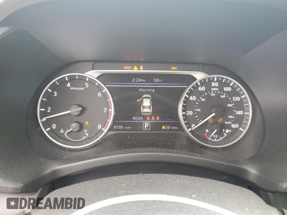 2024 Nissan Sentra SV with VIN 3N1AB8CV3RY227337, listed as a Copart auction lot 52771895 with 9,730 mi miles and Salvage Title. Bid and sale history available at DreamBid. Image 9.