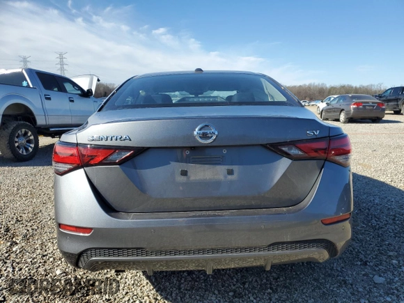 2023 Nissan Sentra SV with VIN 3N1AB8CV5PY221164, listed as a Copart auction lot 89116835 with 6,869 mi miles and Salvage Title. Bid and sale history available at carsss.com. Image 6.