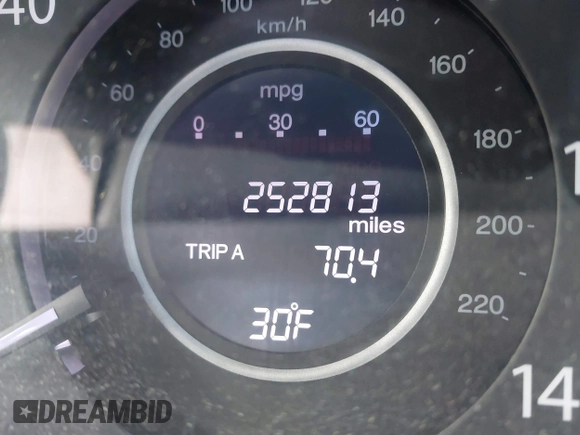 2013 Honda CR-V EX-L with VIN 2HKRM4H78DH615568, listed as a IAAI auction lot 41743921 with 252,813 mi miles and . Bid and sale history available at DreamBid. Image 15.