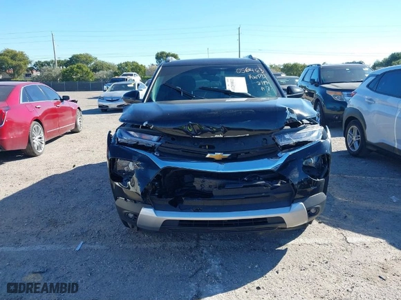 2022 Chevrolet TrailBlazer LT with VIN KL79MPSL4NB056463, listed as a IAAI auction lot 41289813 with 22,185 mi miles. Bid and sale history available at carsss.com. Image 6.