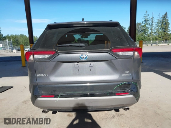 2022 Toyota RAV4 Hybrid SE with VIN 2T3T6RFVXNW033965, listed as a IAAI auction lot 42368450 with 27,377 mi miles and . Bid and sale history available at DreamBid. Image 17.