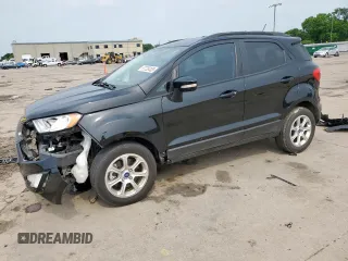 2021 Ford EcoSport SE z VIN MAJ3S2GE1MC455891, wystawiony jako Copart lot #57726405 z przebiegiem 18 624 mil mil oraz Szkoda całkowita • Salvage title. Historia ofert i sprzedaży dostępna na DreamBid. Obrazek 1.