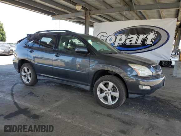 2006 Lexus RX 330 with VIN 2T2HA31U56C109342, listed as a Copart auction lot 62089925 with 134,294 mi miles and Salvage title. Bid and sale history available at DreamBid. Image 4.